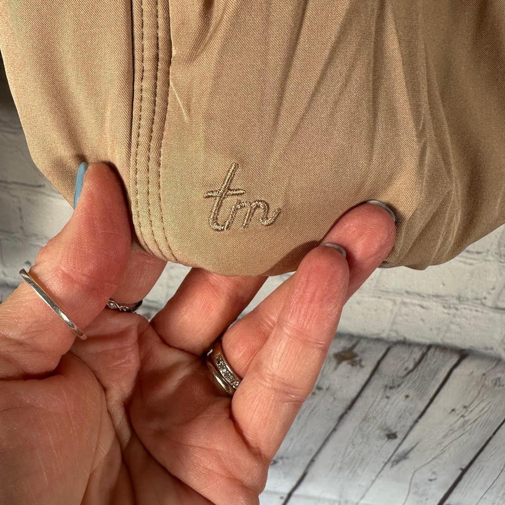 NEW TravisMathew Mont Blanc Puffer Jacket Natural Tan Padded Full Zip Women L - Picture 7 of 13